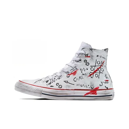 Converse Chuck Taylor All Star Abrasion Resistant Breathable Lightweight High-Top Canvas Shoes Unisex White Конверс Чук Тейлор Ол Стар Аbrasion Resistant Дышащий Легкий Высокий Топ Кеды Унисекс Белый