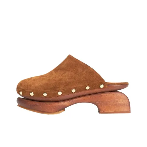 Staud Домашние тапочки 7,5 см Женские Коричневый