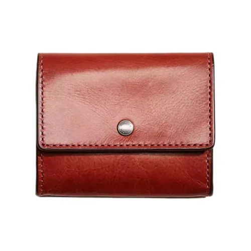 COACH Буйвол Кожа Монетница Женская Красная