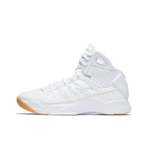 nike Hyperdunk Lux Белый Gum Противоскользящий Устойчивый к истиранию Высокий Топ Баскетбольные кроссовки Мужской Белый