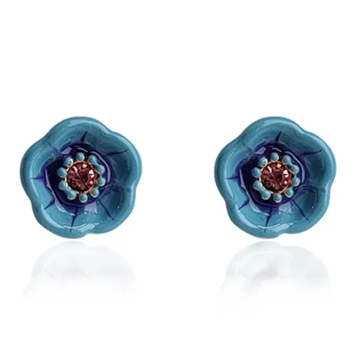 VKVK Серьги-гвоздики из серебра 925 пробы женские