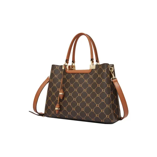 Geshiman Искусственная кожа Сумка Стандартная Женская Кофейная Экрю