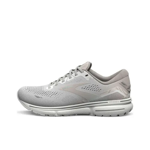 Brooks Ghost 15 Slip Устойчивый к истиранию Низкий топ Беговые кроссовки Женские Серый