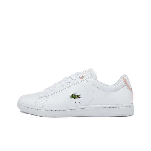 LACOSTE Graduate Pro Low Кроссовки для скейтбординга Top Женские Белые Розовые