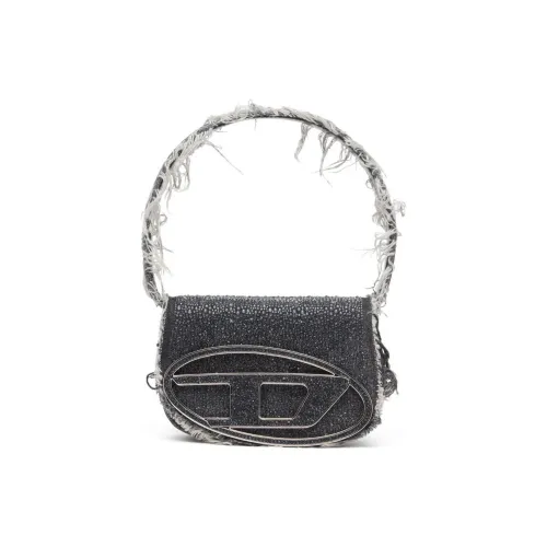 DIESEL Хлопок Деним Сумка через плечо Сумка на плечо Женская Черная