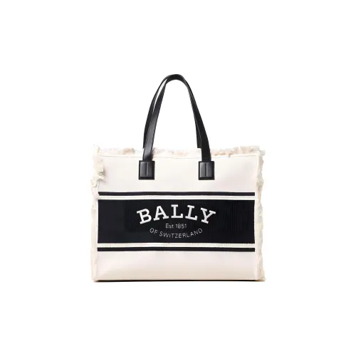 BALLY Кожа Тоут Сумка Сумка для покупок Сумка Обычный Женская Белая