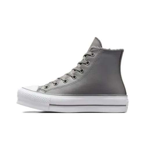 Converse Chuck Taylor All Star Slip-Resistant High-Top Skateboard Shoes Unisex Gray Конверс Чук Тейлор Ол Стар Сопротивляющиеся Высокие Кроссовки для Скейтбординга Унисекс Серый