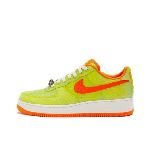 RTFKT x Nike Air Force 1 Reptile Slip-Resistant Abrasion-Resistant Low-Top Skateboard Shoes Unisex Yellow Orange RTFKT x Nike Air Force 1 Reptile Slip-Resistant Abrasion-Resistant Низкие Кроссовки для Скейтбординга Унисекс Желтый Оранжевый