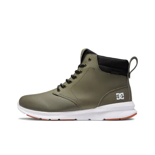 DC Shoes Slip-resistant Thermal MID Top Повседневная обувь Мужская Зеленая