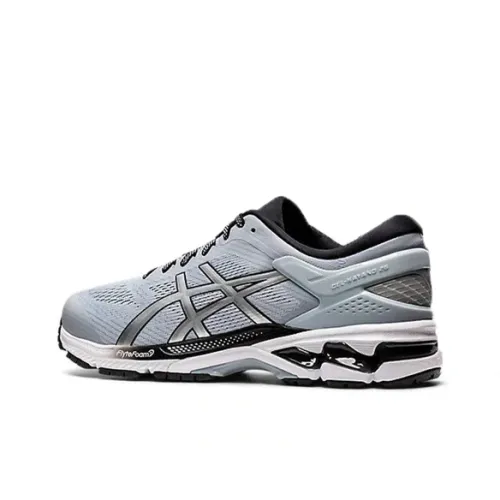 Asics Gel Kayano 26 Low Топ Беговые кроссовки Мужские Серый Черный