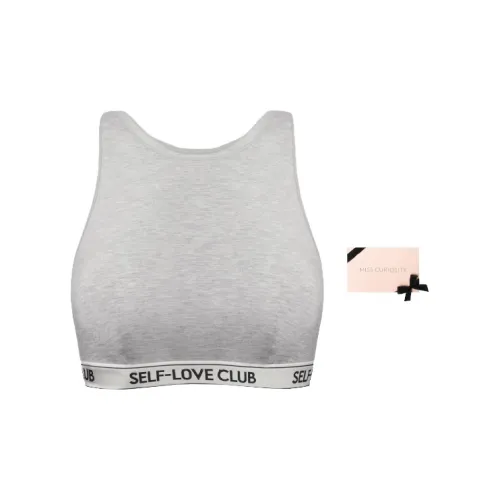 MISS CURIOSITY MISS CURIOSITY X Self Love Club Серый Женские Бюстгальтеры