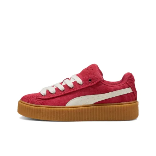 FENTY BEAUTY X PUMA Creeper Phatty Аbrasion Resistant Низкие Кроссовки для скейтбординга Унисекс Красный Белый