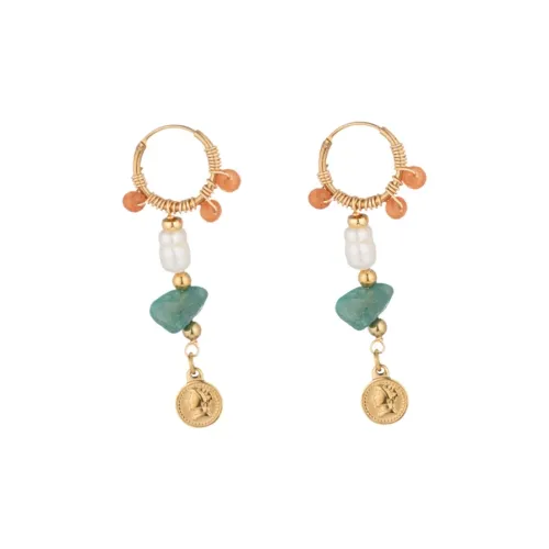 Серьги PANDUONA из титанового стального сплава женские