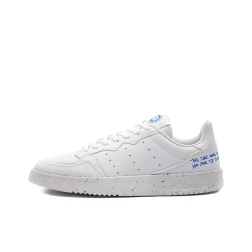 Adidas Originals Super Court Slip-Resistant Low Top Скейтборд Кроссовки Унисекс Ink Splatter White