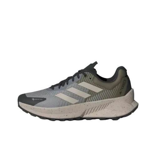 adidas Terrex Soulstride Flow Slip Resistant Abrasion Resistant Низкие Кроссовки для Беговых Пути Мужские Серые