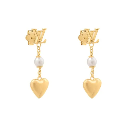 LOUIS VUITTON Серьги из металла унисекс золото