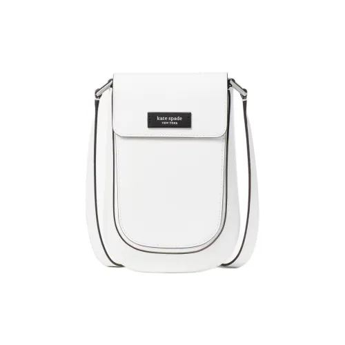 Kate Spade Sam Брушированная кожа Сумка через плечо Женская Чисто белая