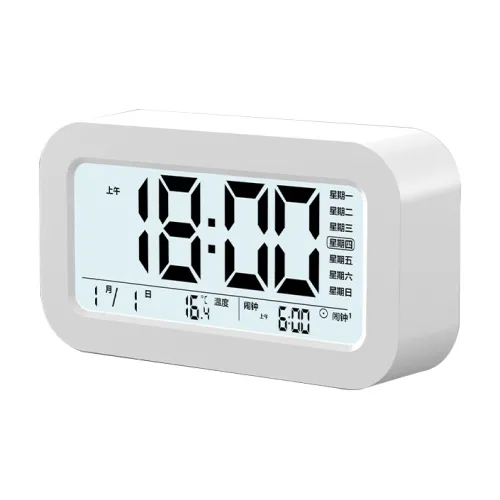 LENX Lazy Настольный Часы для Детей Часы на Кроватке с Электронным Механизмом Черный Циферблат Унисекс