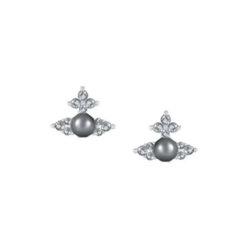 Vivienne Westwood Brass Stud Серьги Женские Серый