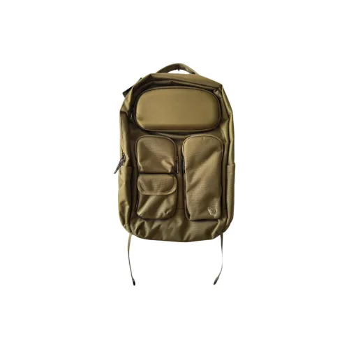 Lululemon Водонепроницаемый Рюкзак из Ткани Стандартный Мужской Зеленый
