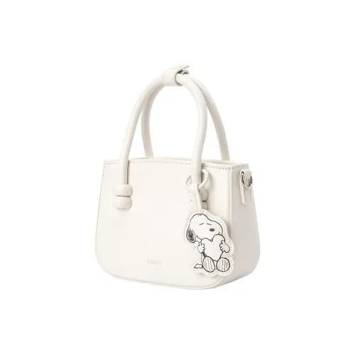 SEM R Snoopy Collection ПУ (полиуретан) Сумка через плечо Сумка Маленькая Женская Черная Белая Тон Розовый Фиолетовый