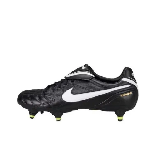 Nike SG Мягкая трава Амортизация Износостойкие футбольные бутсы Унисекс Черный Белый