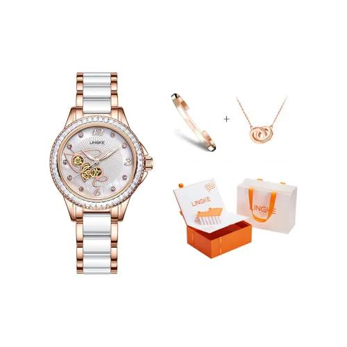 Lingke Кварцевый Movement Женские Часы 32 мм Белые