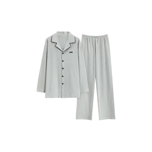 Сон Студенты Квартира Дом Верхняя одежда Готовая Домашняя одежда Универсальная Модная Мужская Серый