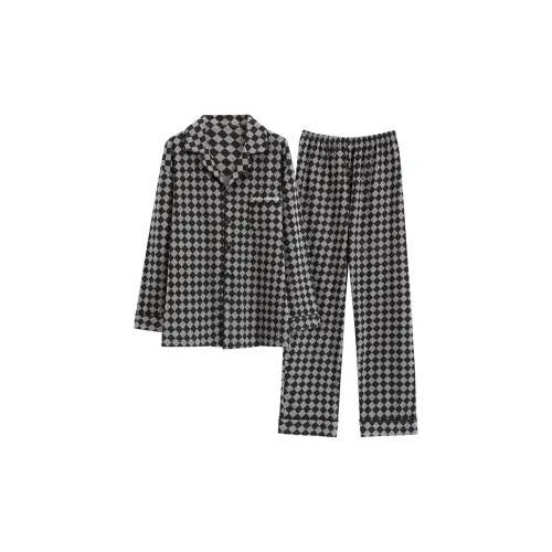 Сон Студенты Спальня Домашний Верхняя одежда Готовая Универсальный Модный Домашний Мужской Черные полосы