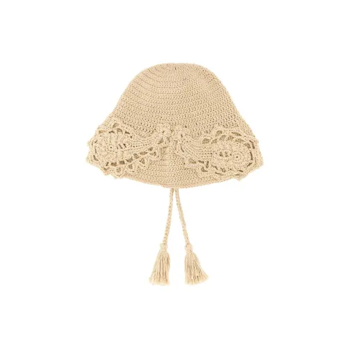 Alanui Хлопок Шапки-бини Женские Светлый Умбра