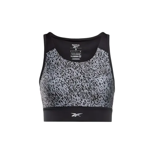 reebok Черные Женские Бюстгальтеры