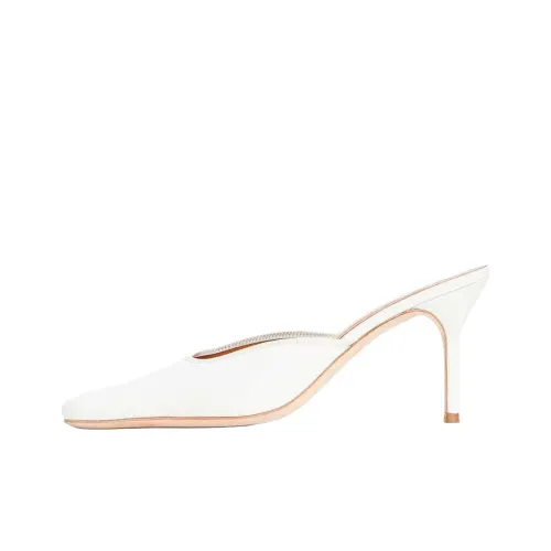 Staud Домашние тапочки 9 см Женские Белые