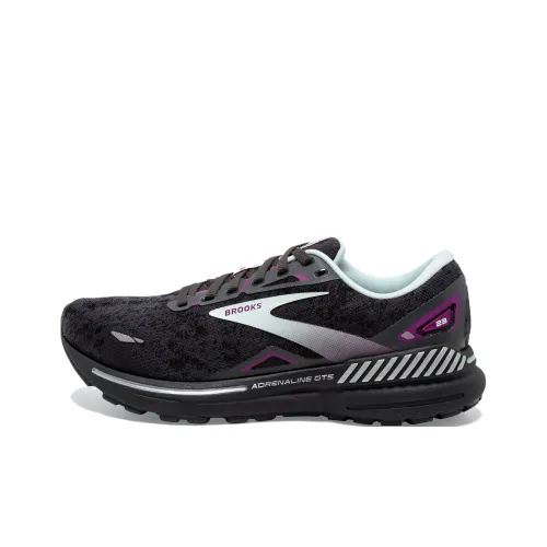 Brooks Shock Absorbers Slip-Resistant Low Top Беговые кроссовки Женские Черный Фиолетовый