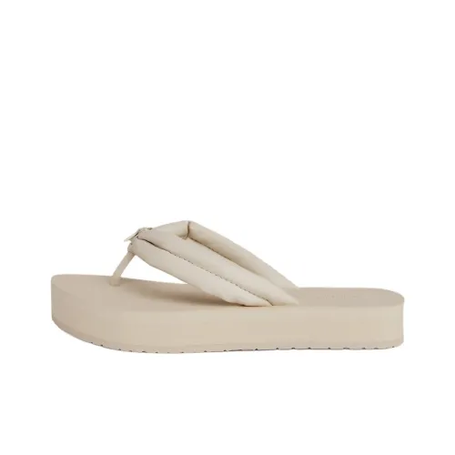 Calvin Klein Шлепанцы Женские Бежевые