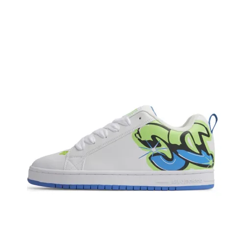 DC Shoes Court Graffik Легкий Низкий Топ Скейтборд Кроссовки Мужские Белые