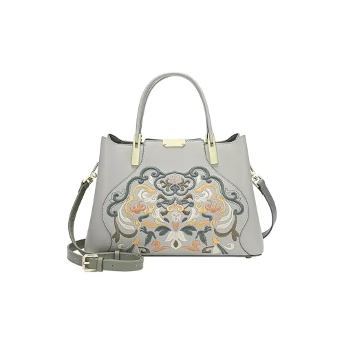 Ancient Yi Xi Сумки Цвет нефритовой шпильки Асфальтовый серый Женские