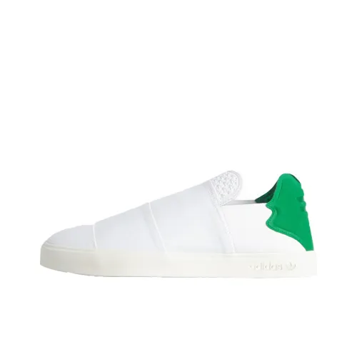 PHARRELL x Adidas Originals Эластичный Slip On Белый Slip On Легкий Low Top Скейтбординг Кроссовки Unisex Белый Зеленый