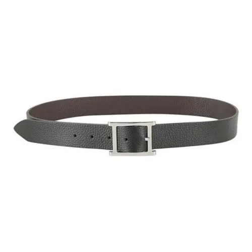 Orciani Логотип Идентификация Телячья кожа Кожаные ремни Мужской Коричневый черный