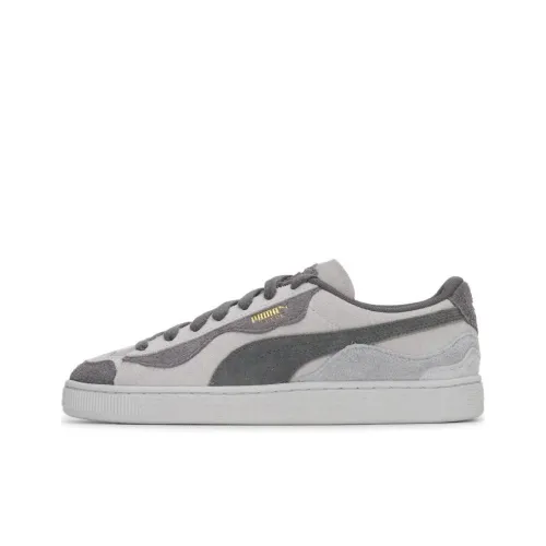 PUMA Suede Trippy Устойчивый к истиранию Дышащий Низкий Топ Casual Унисекс Серый Черный