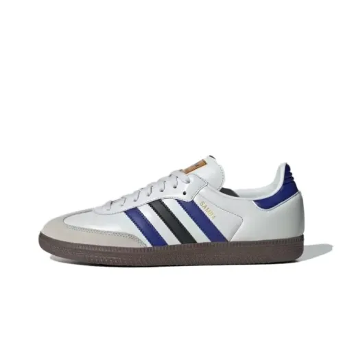 Adidas Originals SAMBA OG Low Топ Скейтборд Кроссовки Унисекс Белый Синий Черный