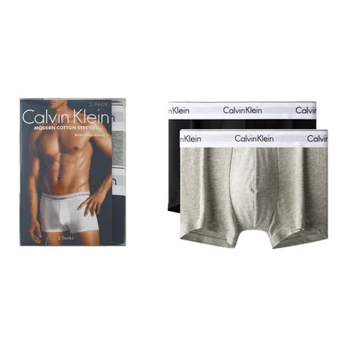 Calvin Klein 2 упаковки черные/серые мужские боксер-шорты