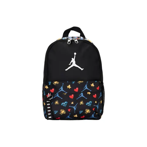 Джордан Полиэстер Рюкзак Маленький Унисекс Черный и Многоцветный