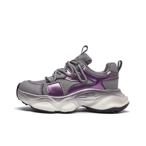 La Chapelle Дышащие Кроссовки с Низким Топом и Толстой Подошвой для Увеличения Высоты Женские