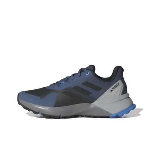 adidas Terrex Soulstride Slip Resistant Abrasion Resistant Низкие Кроссовки для Трейла Беговые Мужские Черные Синие