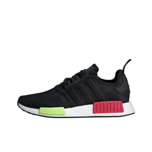 Adidas Originals NMD_R1 Нескользящий Легкий Низкий Топ Спортивная Повседневная Обувь Унисекс Черный Красный Зеленый