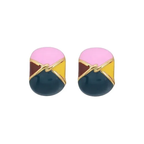 PANDUONA Copper Stud Earrings Women's