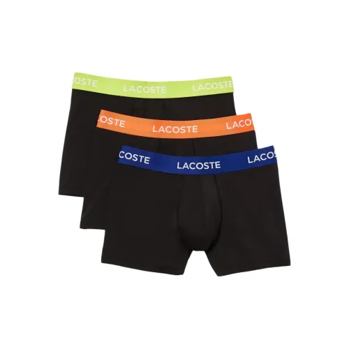 LACOSTE Трусы Мужские упаковка из 3 штук черные