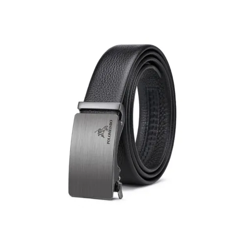 POLOMEISDO Телесная корова кожа Бизнес Мода Ремешок Роскошный Бренд Премиум Ремешок Мужской Брушированный Серебряный 3,5CM