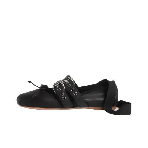 MIU MIU Туфли Мэри Джейн Черные Женские
