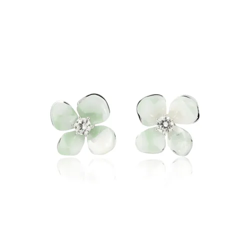 OUBI.YABI Серебро S925 Серьги-гвоздики Женские Коробка